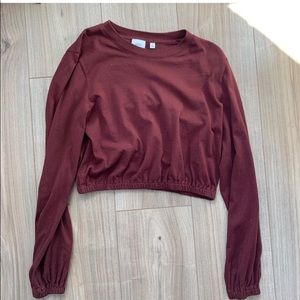 Cropped long sleeve aritzia top